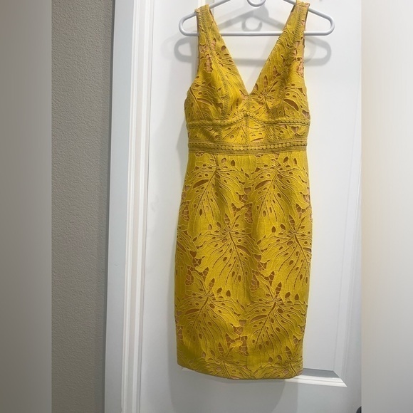 Anthropologie Maeve Gardenia Lace column dress - Picture 2 of 5